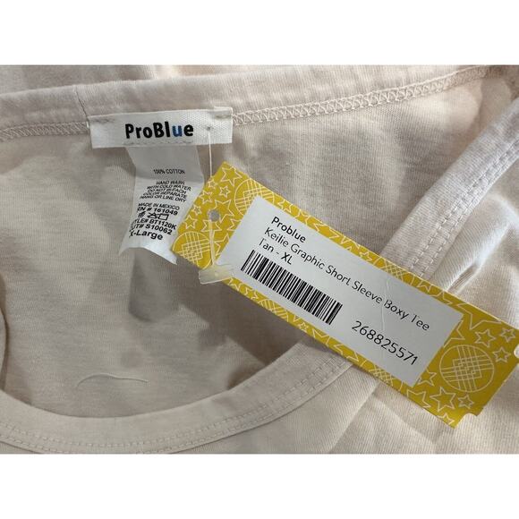 ProBlue Stitch Fix Venice BeachKeilie Graphic Short Sleeve Boxy Tee Shirt XL NEW - Picture 5 of 6